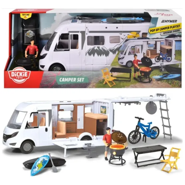 Hymer Kamperski Van s dodacima 30cm - Dickie Toys slika 6