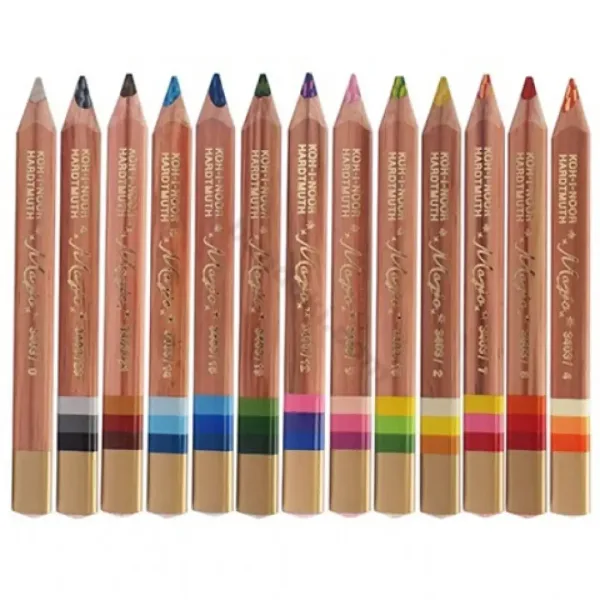 ICO: KOH-I-NOOR Magic Multicoloured set drvenih bojica 12 + 1 kom - 3 u 1 slika 2