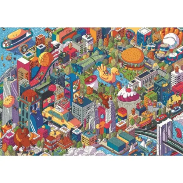Imaginary Cities: New York UFT 1000kom puzzle - Trefl slika 2