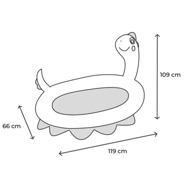 Intex: Dječji bazen na napuhavanje s dinosaurima i prskalicom 119x109x66 cm slika 3