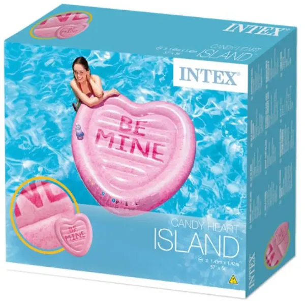 Intex: Madrac na napuhavanje u obliku srca 145x142cm slika 2