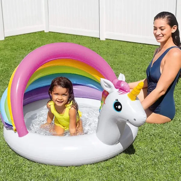 Jednorog bazen za bebe 127x102x69cm - Intex slika 2