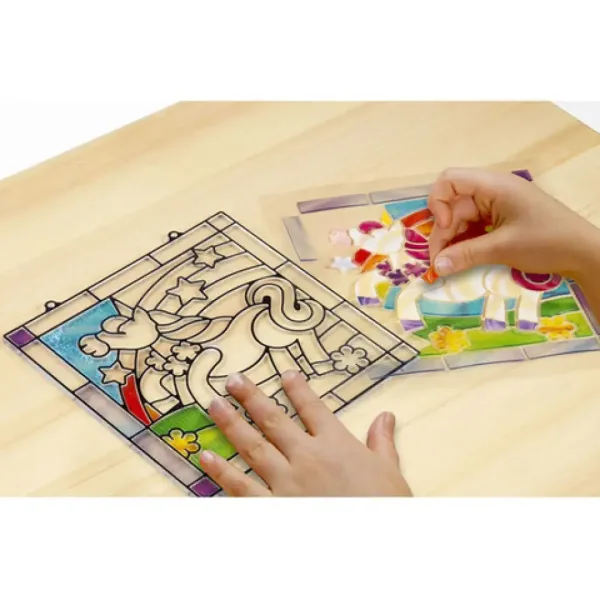 Jednorog set za izradu vitraž slike - Melissa & Doug slika 2