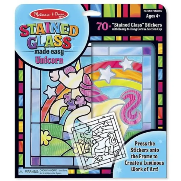 Jednorog set za izradu vitraž slike - Melissa & Doug slika 3
