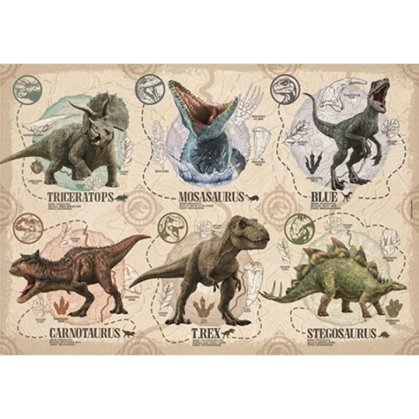 Jurassic World 104-dijelni Super Color Puzzle - Clementoni slika 2