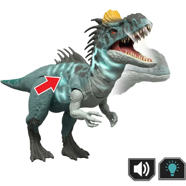 Jurassic World: Cryolophosaurus napadački dinozaver sa zvukom i svjetlom – Mattel slika 2