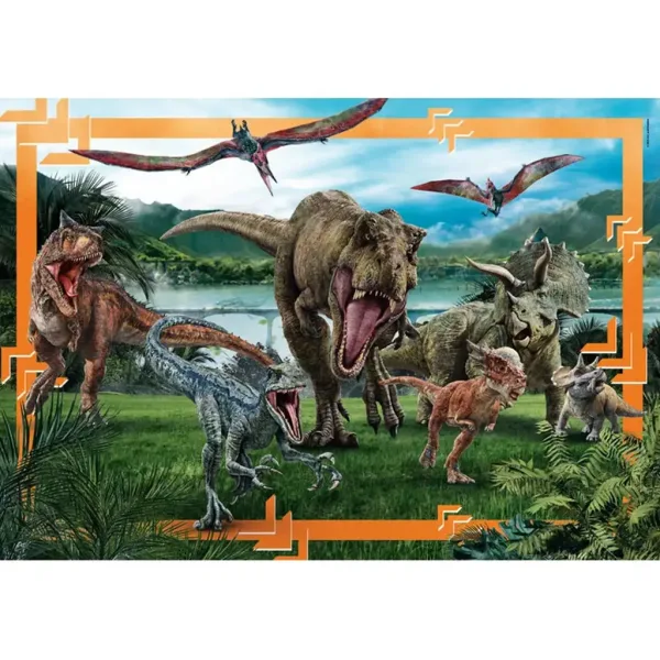 Jurassic World kraljevstvo dinosaura 104 dijela maxi supercolor puzzle - Clementoni slika 2