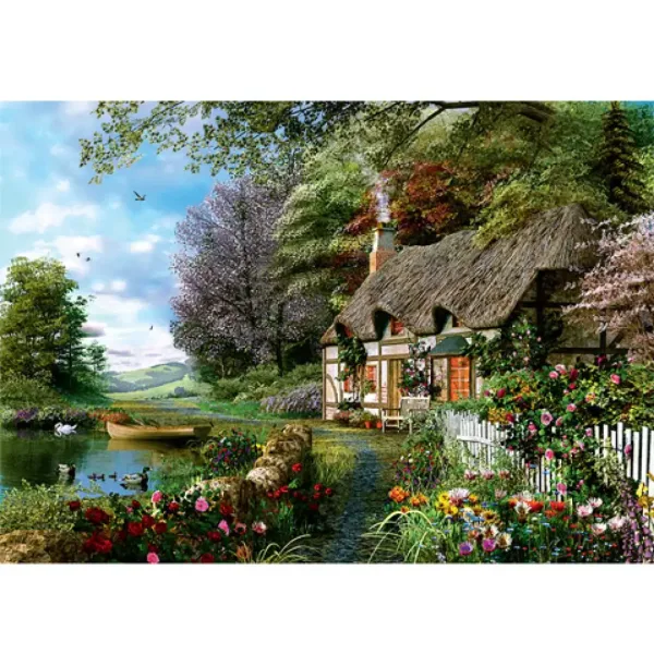 Kućica u šumi puzzle od 1000 dijelova slika 2