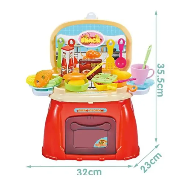 Kuhinjski set igračaka u prijenosnoj kutiji 32x35,5x23 cm slika 2