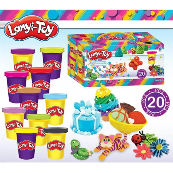 Lanyi-Toy veseli set plastelina s alatima za oblikovanje slika 2