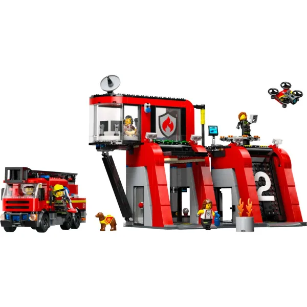 LEGO® City: Vatrogasna postaja i vatrogasno vozilo (60414) slika 7