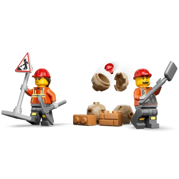LEGO® City: Žuti rovokopač-utovarivač (60480) slika 4