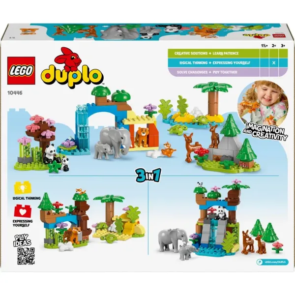 LEGO® DUPLO®: 3 u 1 obitelji životinja u divljini (10446) slika 2