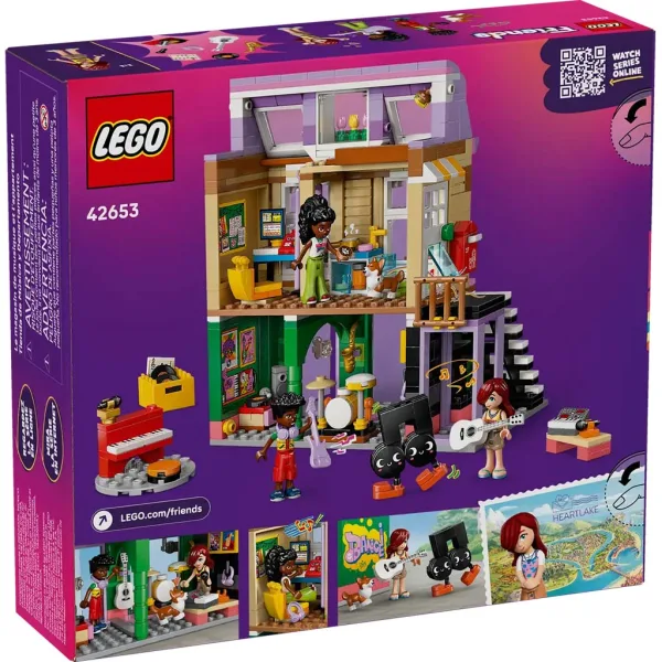 LEGO® Friends: Trgovina glazbenim instrumentima i stan (42653) slika 2