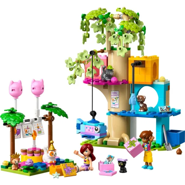 LEGO® Friends: Rođendanska zabava za mačke i kućica na drvetu za mačke (42666) slika 3