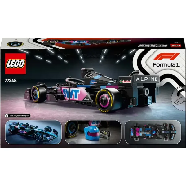 LEGO® Speed Champions: BWT Alpine F1® Tim A524 trkaći automobil (77248) slika 2