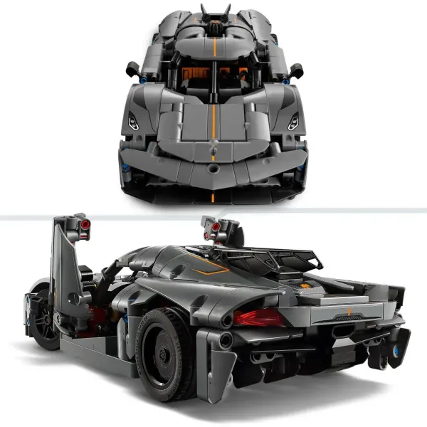 LEGO® Technic: Koenigsegg Jesko Absolut sivi hiperautomobil (42173) slika 2