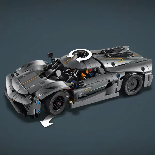 LEGO® Technic: Koenigsegg Jesko Absolut sivi hiperautomobil (42173) slika 6