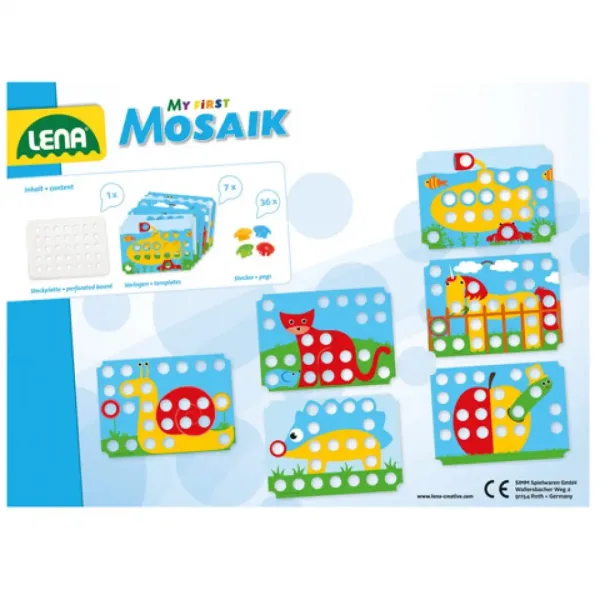 LENA: Mosaik Prvi Pötyi kreativni set s 7 uzoraka 32mm 36kom slika 2