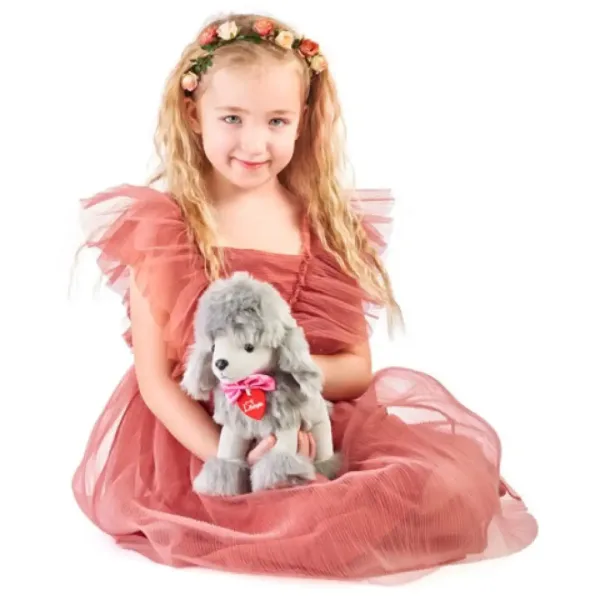 Lily siva pudlica plišana 25cm - Lumpin slika 2
