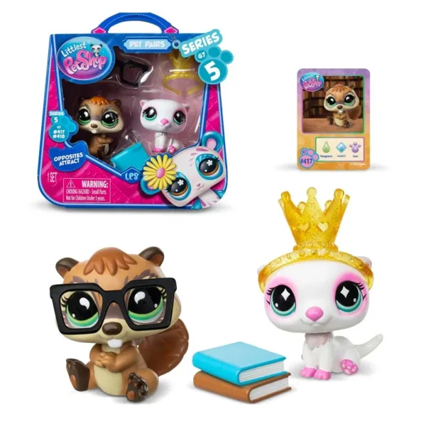 Littlest Pet Shop: Dupli paket figurica kućnih ljubimaca S5 - Bobr i Vidra slika 2