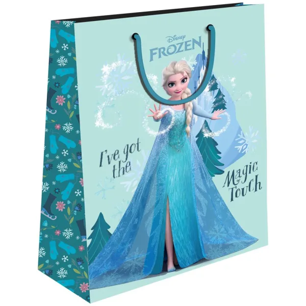 Luna: Disney Snježno kraljevstvo torba za poklone s motivima Anne i Elze 18x23x11cm slika 2