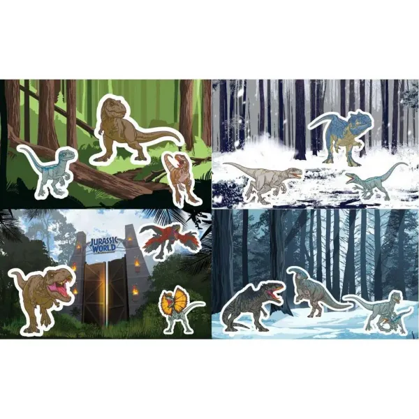 Luna: Jurassic World set naljepnica sa 140kom i 4 pozadine slika 2
