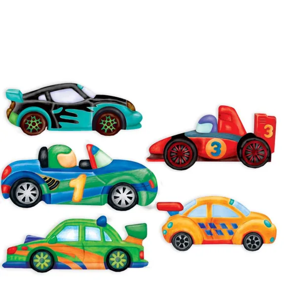 Luna: Kreativni set za lijevanje i bojanje trkaćih automobila s magnetima slika 2