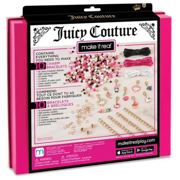 Make It Real: Juicy Couture ružičasti i svjetlucavi set sa izradu nakita slika 2
