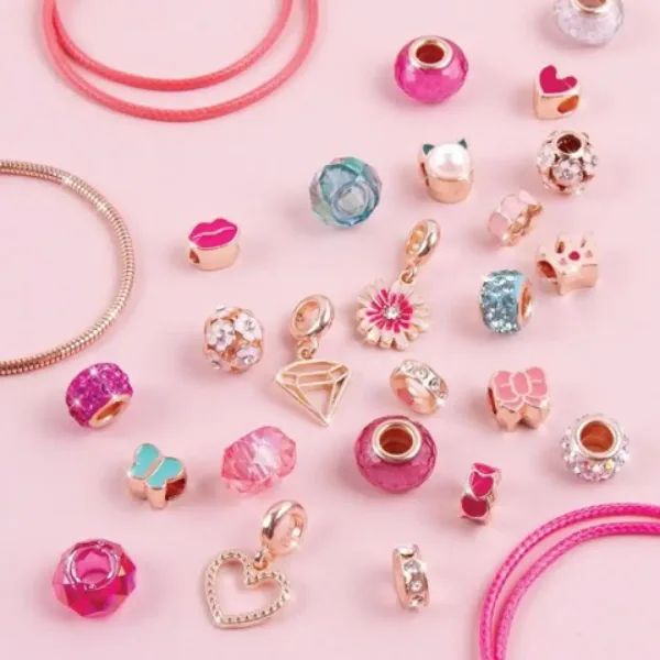 Make it Real: Narukvice sa kristalnim privjescima Pink slika 5