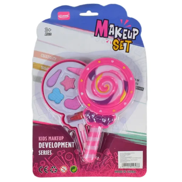 Make Up Set: Paleta šminke u obliku lizalice s ružem za usne slika 5