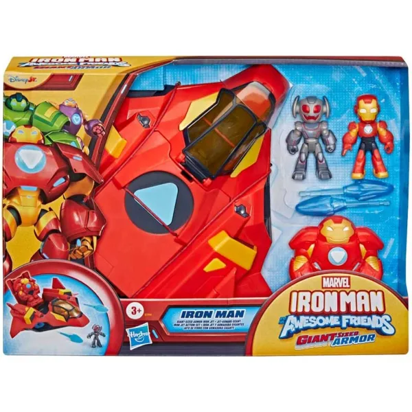 Marvel Iron Man i njegovi čudesni prijatelji - Giant Sized Armor Iron Jet set igračaka - Hasbro