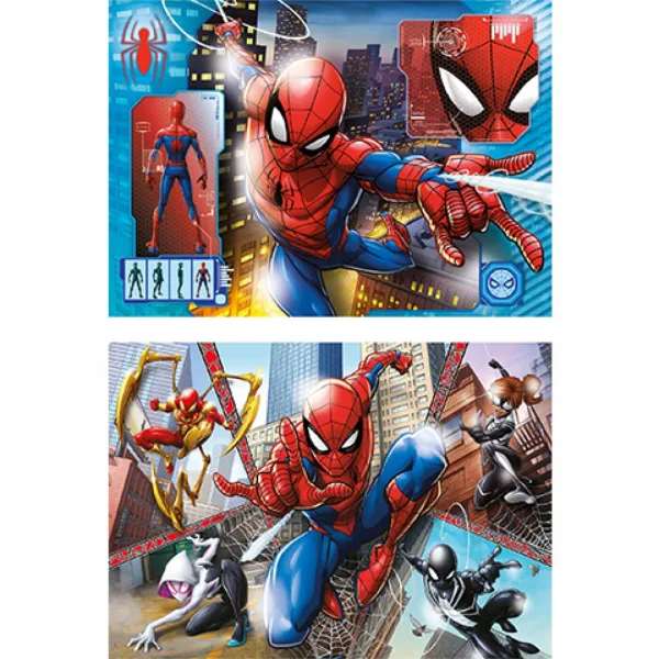 Marvel Spider-Man Supercolor 2 u 1 puzzle 2x60 kom - Clementoni slika 2
