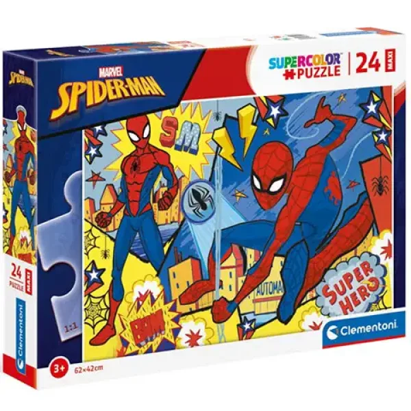 Marvel: Spiderman Supercolor Maxi puzzle 24kom - Clementoni slika 1