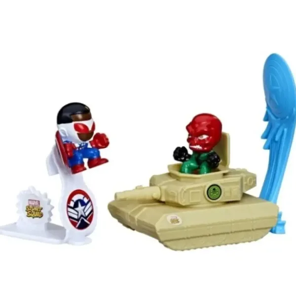 Marvel Stunt Squad: Captain America vs. Set za igru Red Skull Launcher - Hasbro slika 2