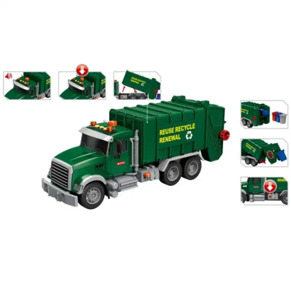 Mega Truck: Kamion za selektivni otpad sa svjetlom i zvukom 40x14x21cm slika 3
