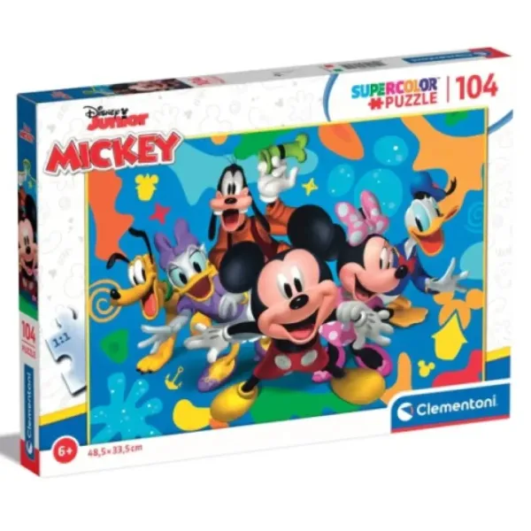 Mickey Mouse i prijatelji Supercolor 104kom puzzle - Clementoni slika 1