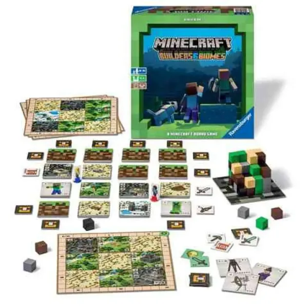 Minecraft: Builders & Boimes društvena igra - Ravensburger slika 2