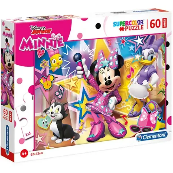 Minnie Mouse i prijatelji Supercolor Maxi puzzle 60kom - Clementoni slika 1