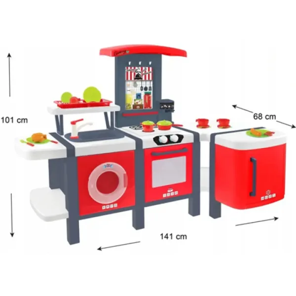Mochtoys: Cooking Studio XXL kuhinja 28kom 141x68x101cm slika 2