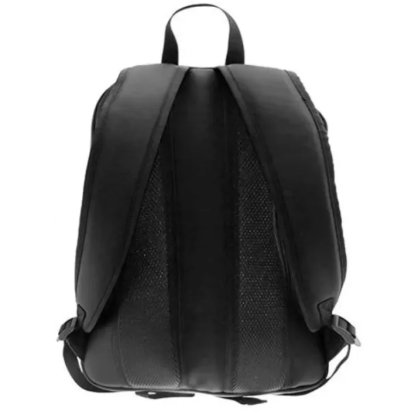 Must: Zaobljena crna školska torba s efektom kože, ruksak 30x13x41cm slika 2