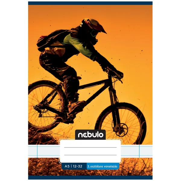 Nebulo: Biciklistički bilježnica s uzorkom za 3. razred 12-32 A/5 slika 1