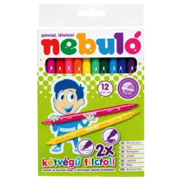Nebulo: Flomasteri sa dva vrha 12kom slika 2
