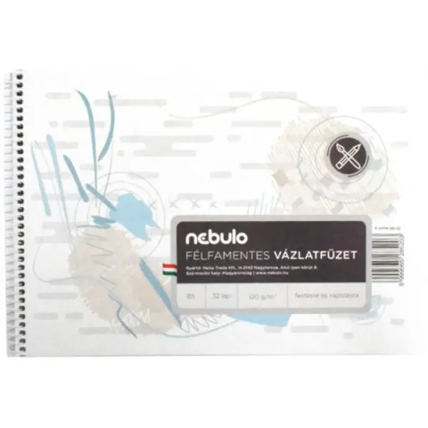 Nebulo: Spiralni blok za crtanje B5 32 lista slika 1