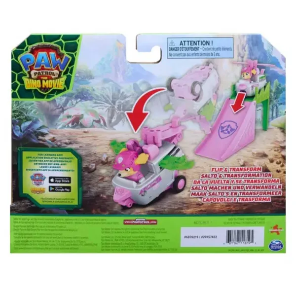 Paw Patrol Dino Film - Prevrnuti akrobatski vozila Skye - Spin Master slika 2