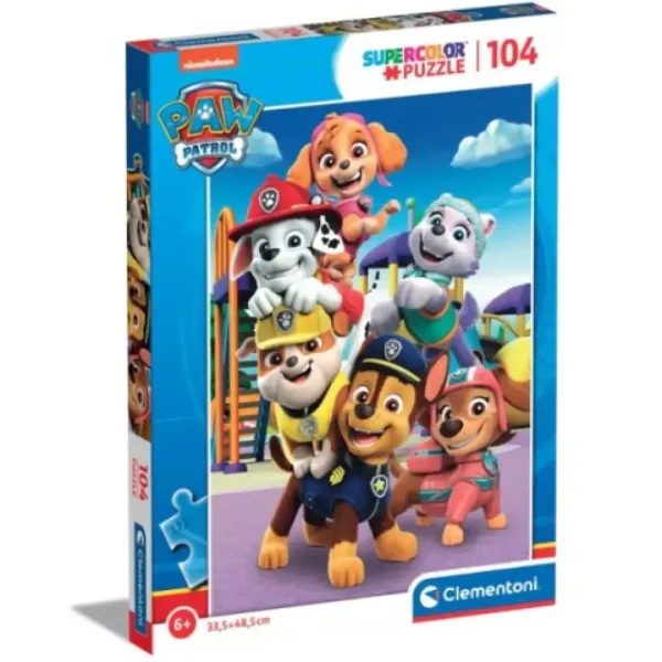 Paw Patrol Supercolor 104 kom slagalica - Clementoni slika 1