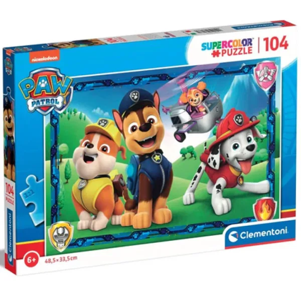 Paw Patrol Supercolor puzzle 104 dijela - Clementoni slika 1