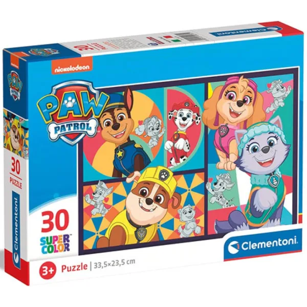 Paw Patrol Supercolor puzzle 30 dijelova - Clementoni slika 1