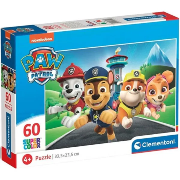 Paw Patrol Supercolor puzzle 60 dijelova - Clementoni slika 1