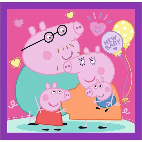 Peppa praščić 3 u 1 20-36-50 komada puzzle - Trefl slika 2